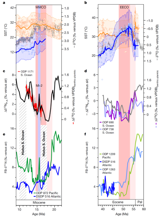 Enhanced ocean oxygenation during Cenozoic warm periods