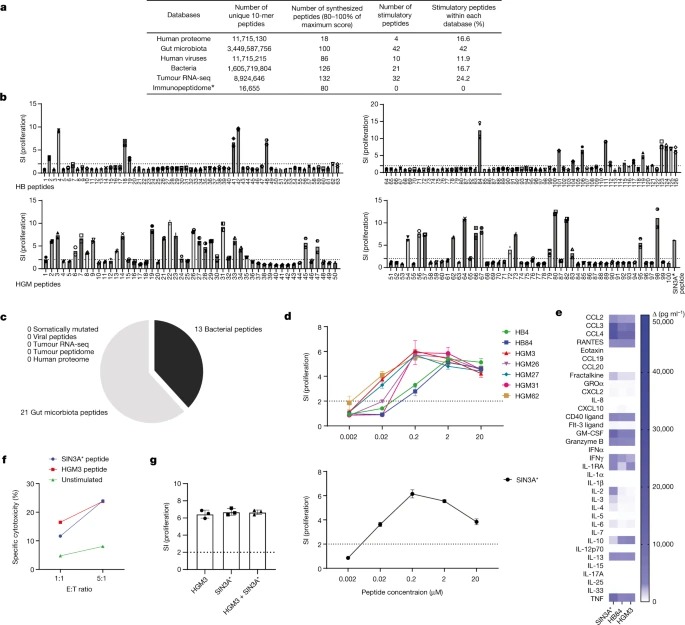 Microbial peptides activate tumour-infiltrating lymphocytes in glioblastoma