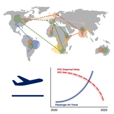 [Abs] Dispersal patterns and influence of air travel during the global expansion of SARS-CoV-2 variants of concern