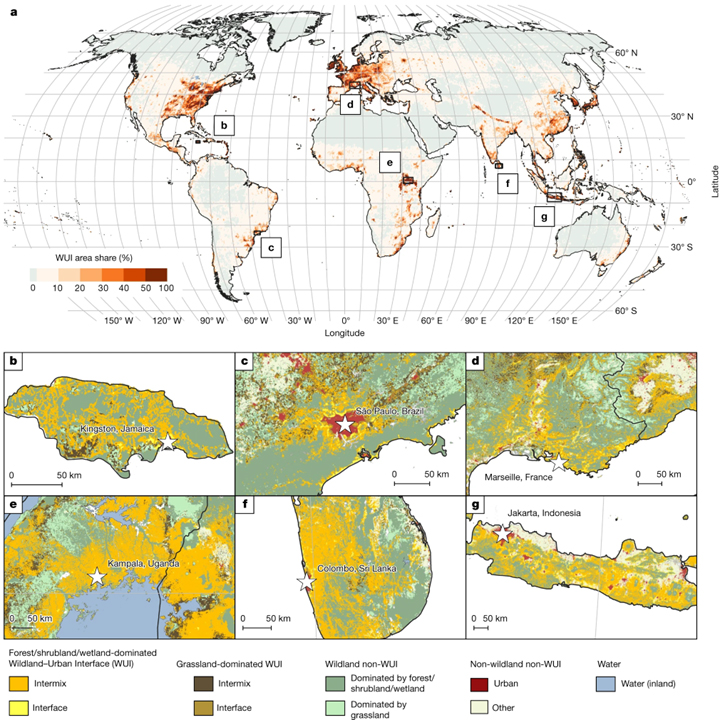 The global wildland–urban interface